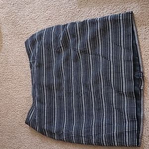 Black and White Pencil Skirt